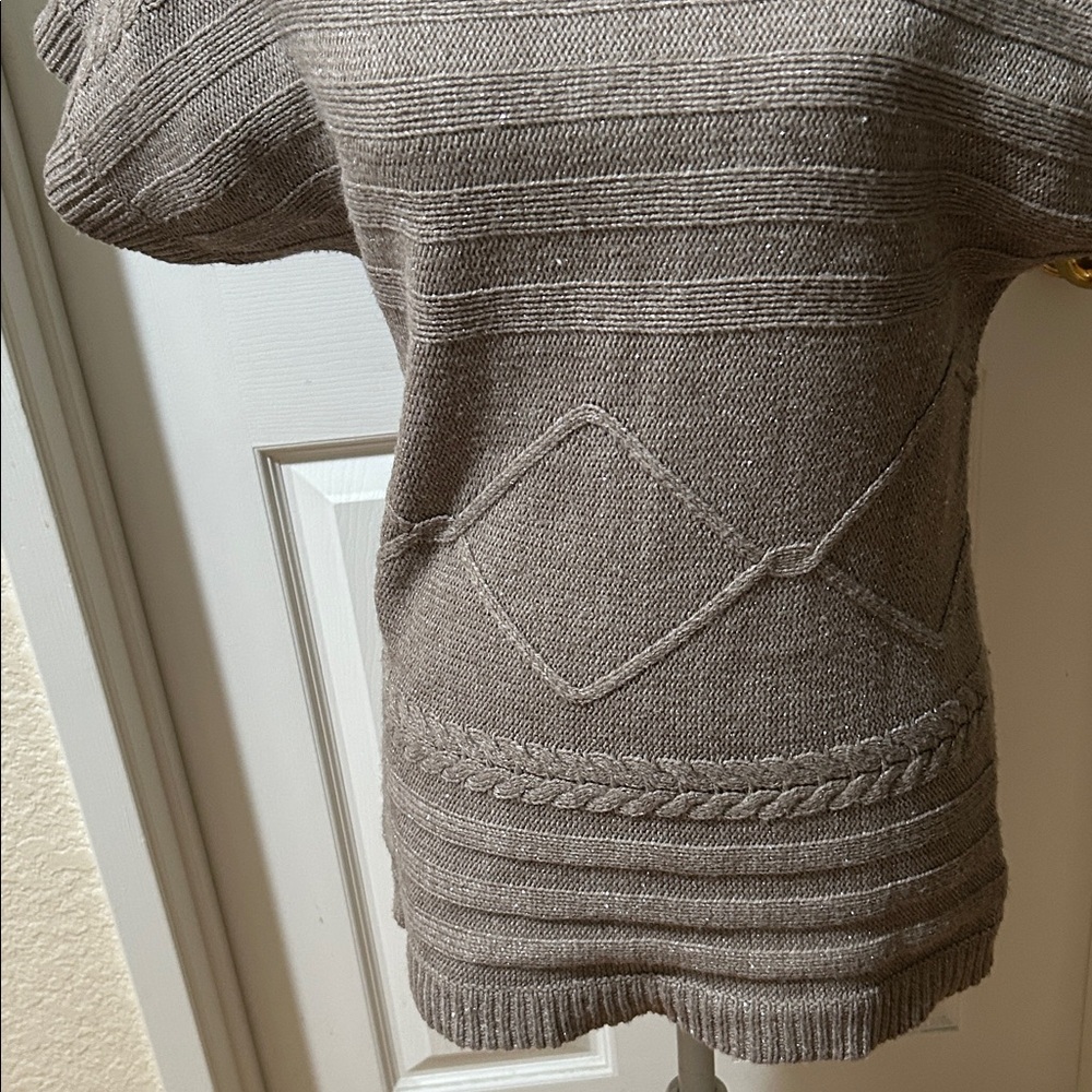 New York & Company Taupe boat neck Sweater - Picture 8 of 12